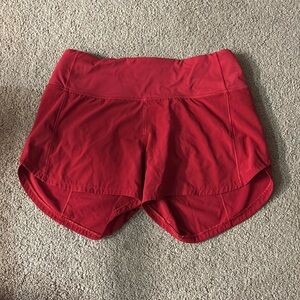 Lululemon Red Shorts